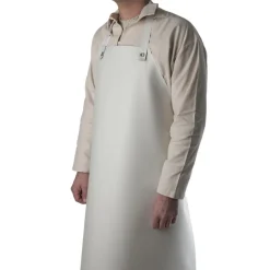 EUROPROTEX TABLIER DE BOUCHER CAOUTCHOUC NITRILE BLANC