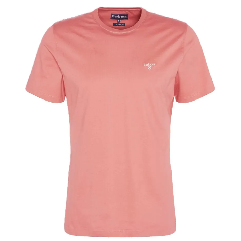 Homme BARBOUR TEE SHIRT ESSENTIAL SPORTS PINK