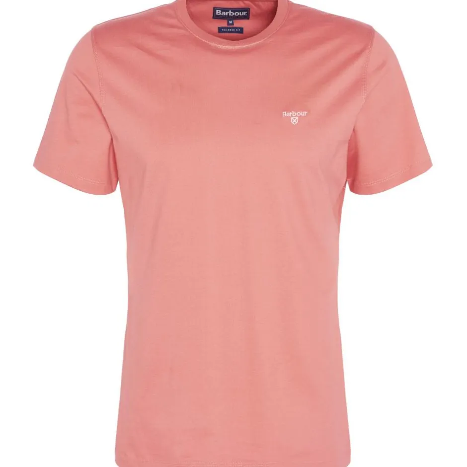 Homme BARBOUR TEE SHIRT ESSENTIAL SPORTS PINK