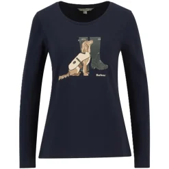 Femme BARBOUR TEE SHIRT FEMME HEDLEY NAVY