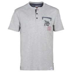 Homme IDAHO TEE SHIRT HOMME NAUTICAL CLUB GRIS CHINE