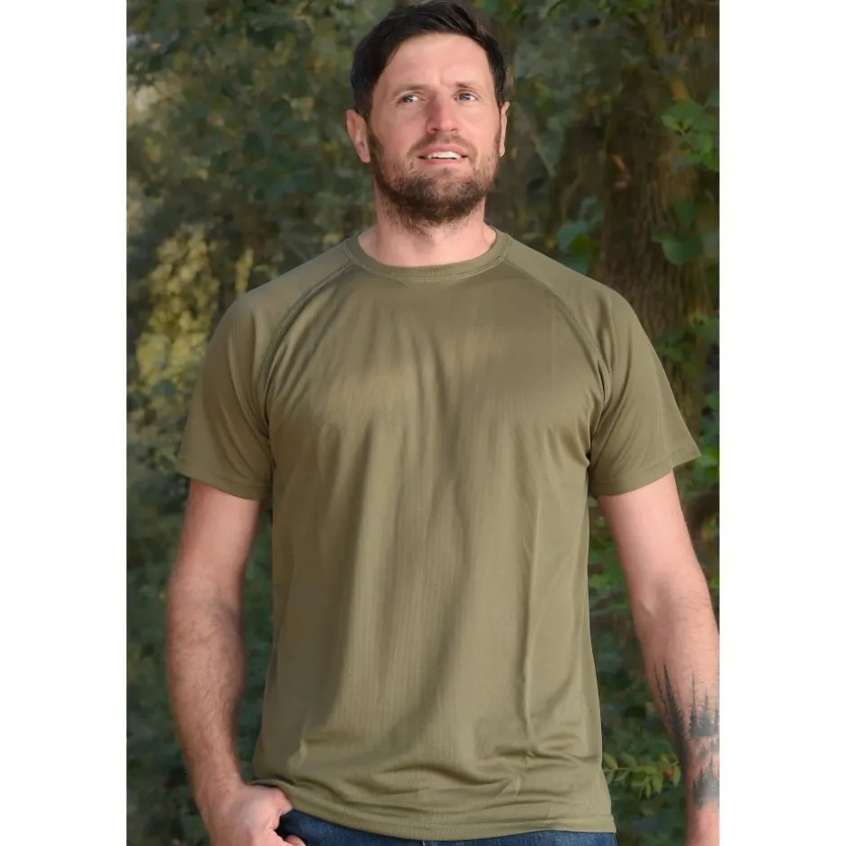 Homme BARTAVEL TEE SHIRT RESPIRANT DIEGO KAKI