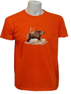 Homme BARTAVEL TEE SHIRT SANGLIER ORANGE