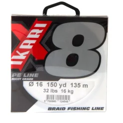 POWERLINE TRESSE IKARI X8 GRISE 135M