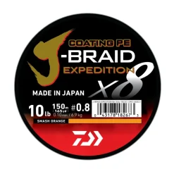 DAIWA TRESSE JBRAID EXP ORANGE 150M