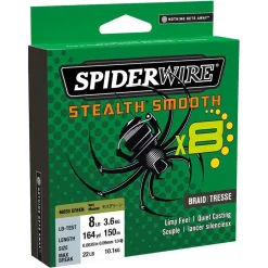 SPIDERWIRE TRESSE SMOOTH 8 150M VERTE