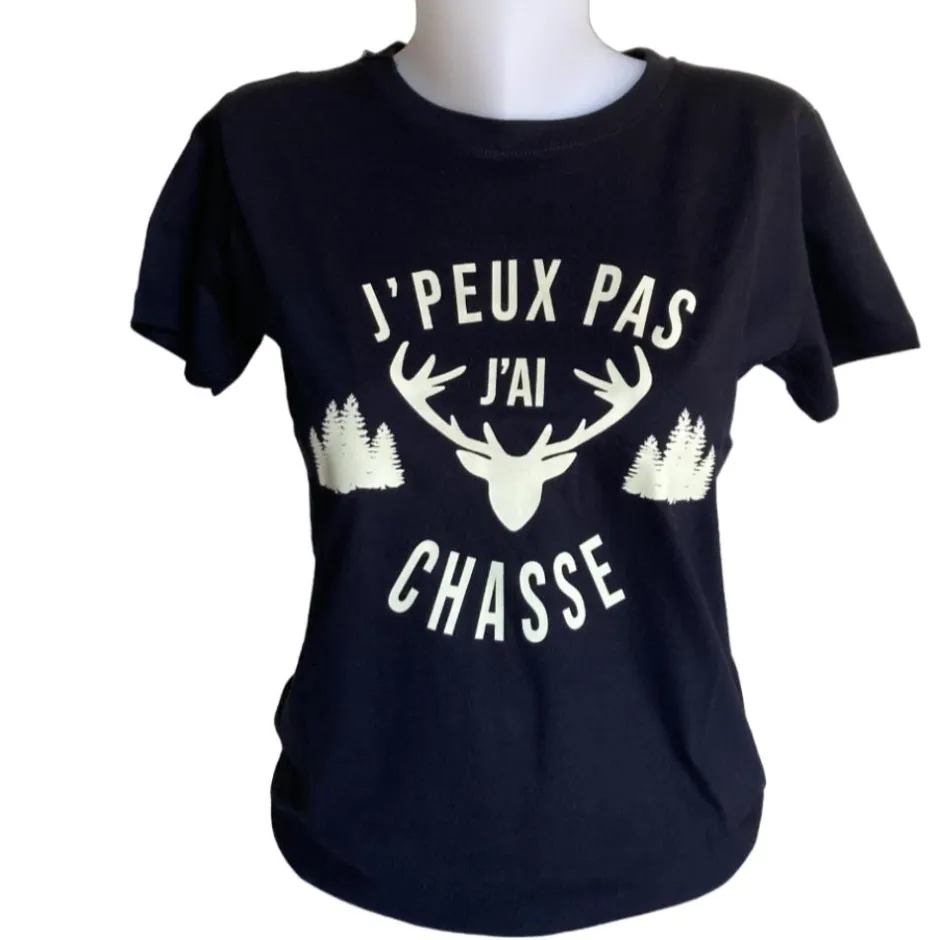 Femme BARTAVEL TSHIRT FEMME JPEUX PAS CHASSE NOIR