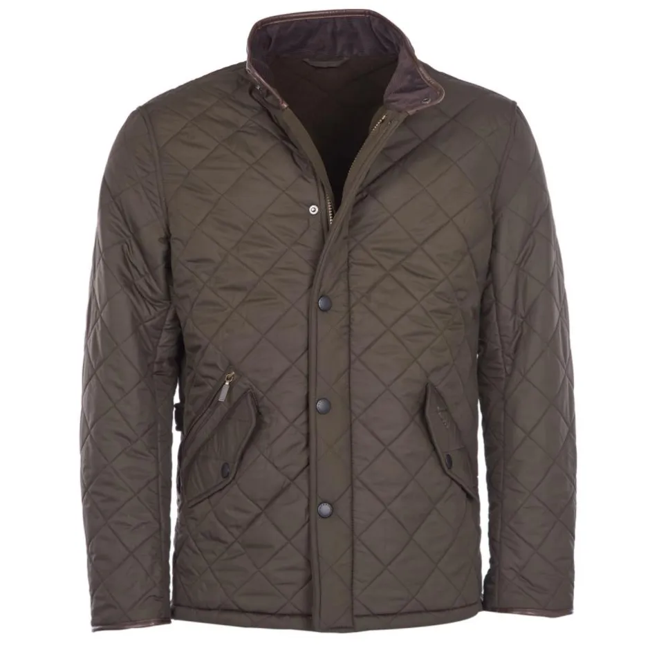 Homme BARBOUR VESTE MATELASSEE POWEL OLIVE