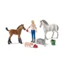 Enfant SCHLEICH VISITE DU VETERINAIRE PR JUMENT ET POULAIN
