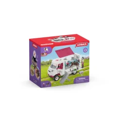 Enfant SCHLEICH VÉTÉRINAIRE MOBILE AVEC POULAIN HANOVRIEN
